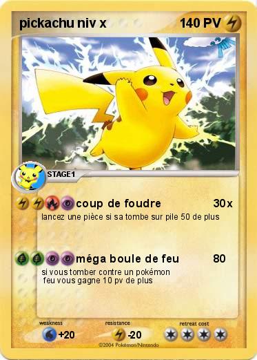 Pokemon pickachu niv x