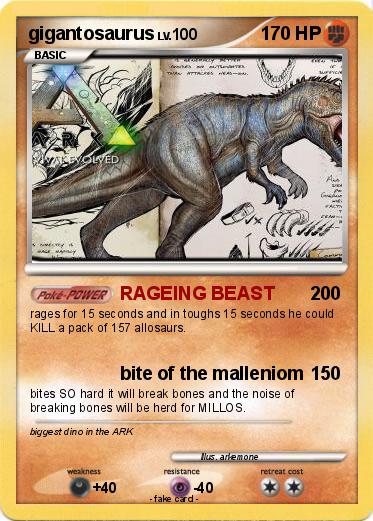 Pokemon gigantosaurus