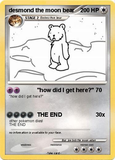 Pokemon desmond the moon bear