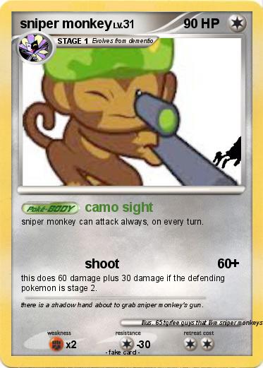 Pokemon sniper monkey