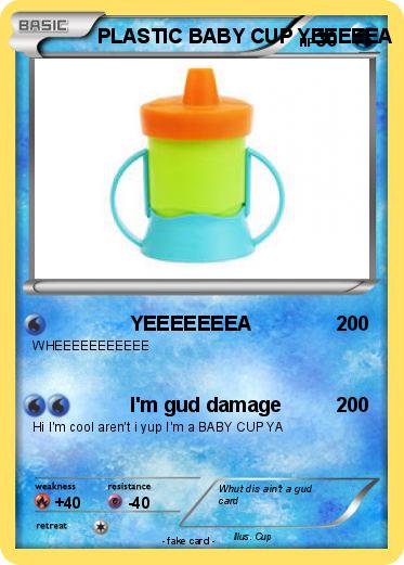Pokemon PLASTIC BABY CUP YEEEEEA