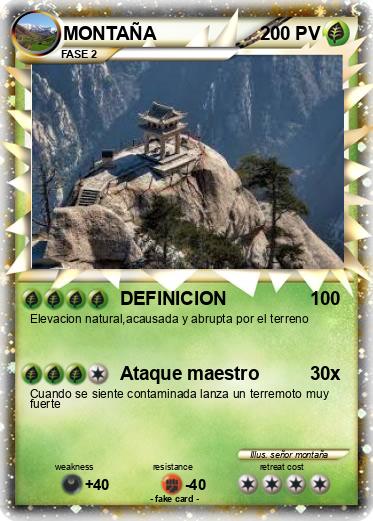 Pokemon MONTAÑA