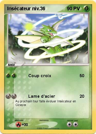 Pokemon Insécateur niv.36