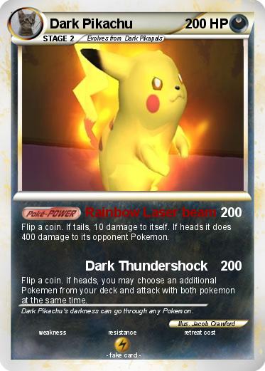 Pokemon Dark Pikachu