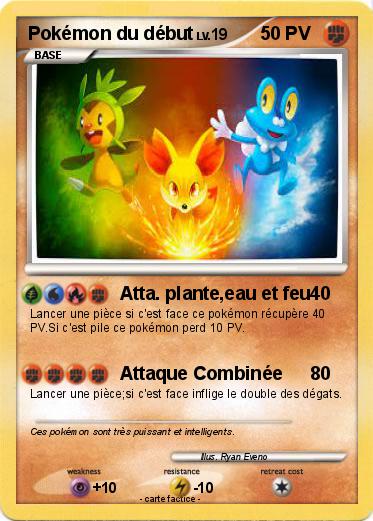 Pokemon Pokémon du début