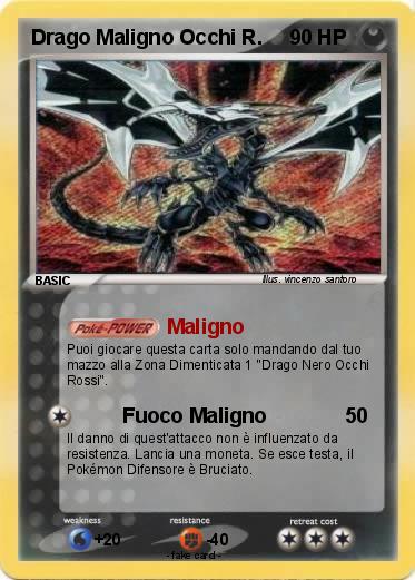 Pokemon Drago Maligno Occhi R.