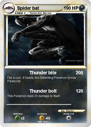 Pokemon Spider bat