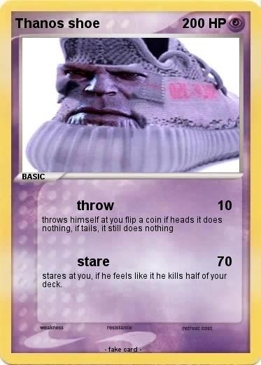 Pokemon Thanos shoe