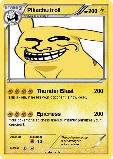 Pokemon Pikachu troll