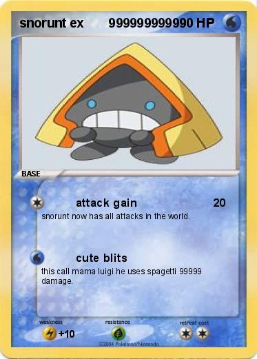Pokemon snorunt ex       99999999999