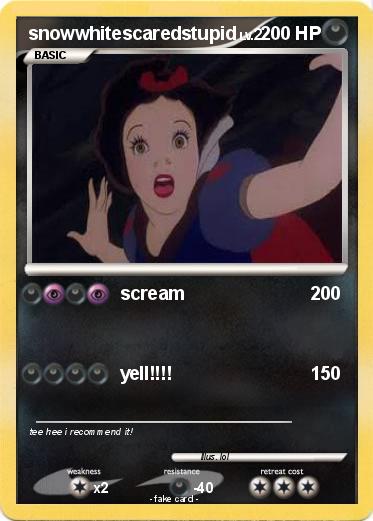 Pokemon snowwhitescaredstupid