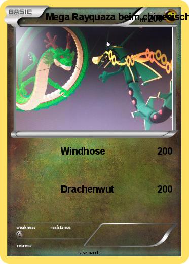 Pokemon Mega Rayquaza beim chinesischen  Drachen