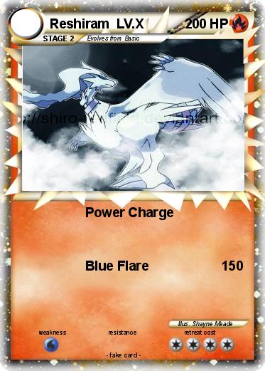 Pokemon Reshiram  LV.X