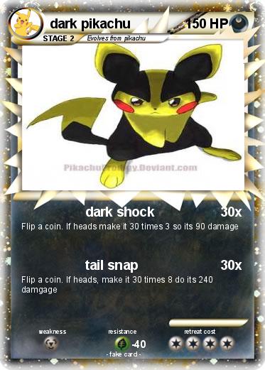 Pokemon dark pikachu