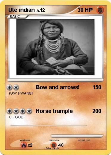 Pokémon Ute indian - Bow and arrows! - My Pokemon Card