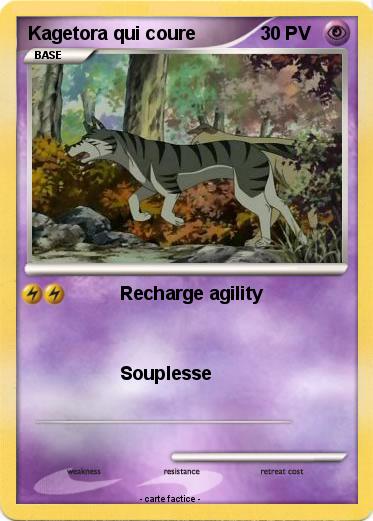 Pokemon Kagetora qui coure