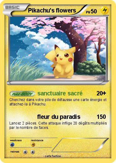 Pokemon Pikachu's flowers