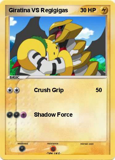 Pokemon Giratina VS Regigigas