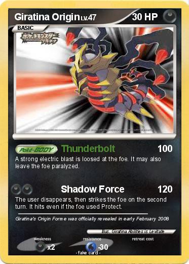 Pokemon Giratina Origin