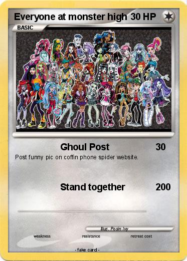 Pokemon Everyone at monster high
