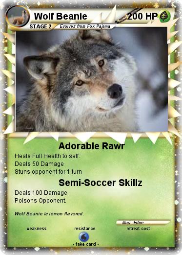 Pokemon Wolf Beanie