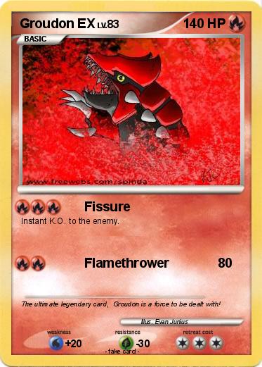 Pokemon Groudon EX