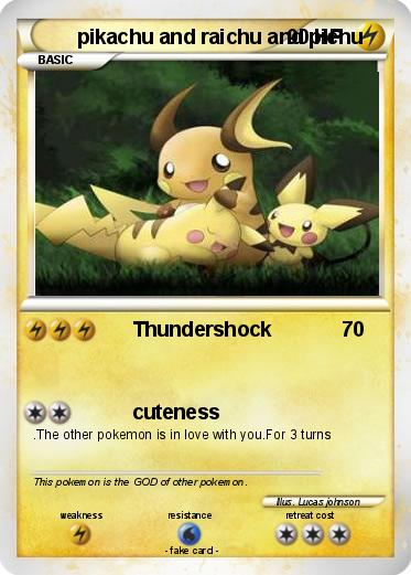 Pokemon pikachu and raichu and pichu