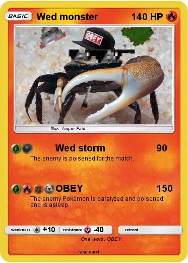 Pokemon Wed monster
