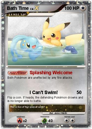 Pokemon Bath Time