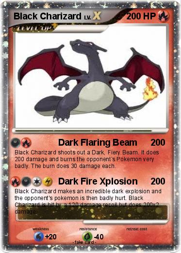Pokemon Black Charizard
