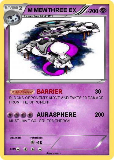 Pokemon M MEWTHREE EX