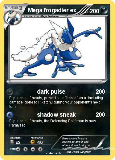 Pokemon Mega frogadier ex