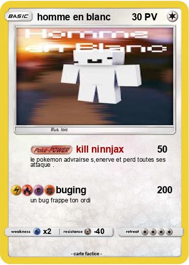 Pokemon homme en blanc