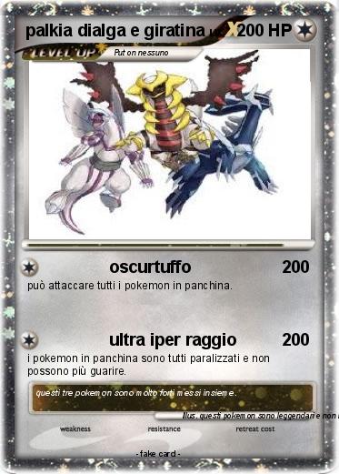 Pokemon palkia dialga e giratina