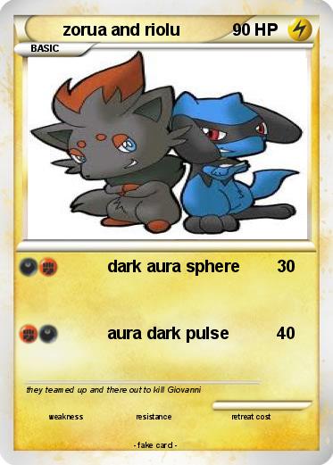 Pokemon zorua and riolu