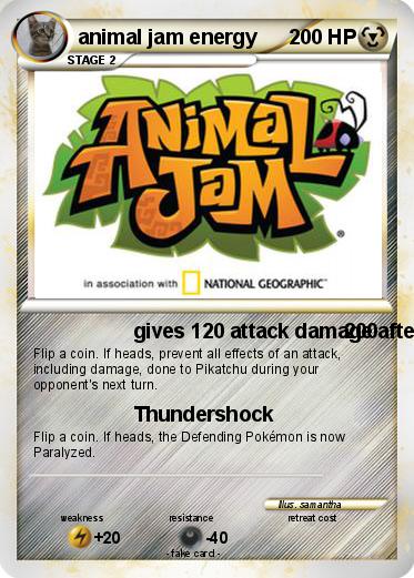 Pokemon animal jam energy