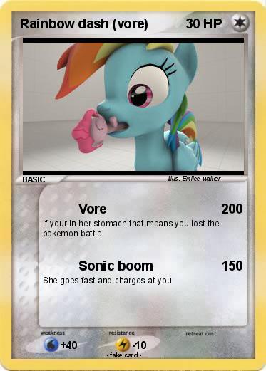 Pokemon Rainbow dash (vore)