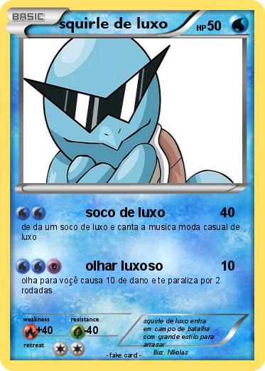 Pokemon squirle de luxo
