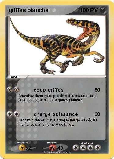Pokemon griffes blanche