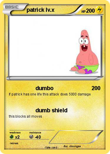 Pokemon patrick lv.x