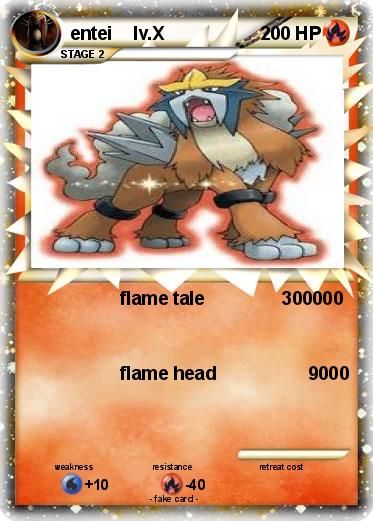Pokemon entei    lv.X