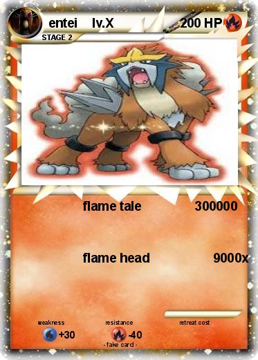 Pokemon entei    lv.X