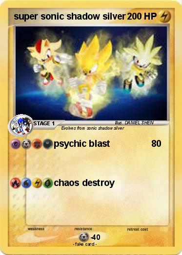 Pokemon super sonic shadow silver