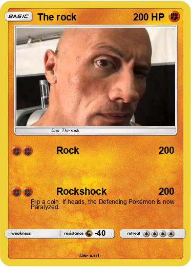 Pokemon The rock