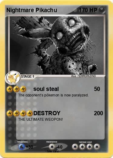 Pokemon Nightmare Pikachu