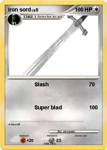 Pokemon iron sord
