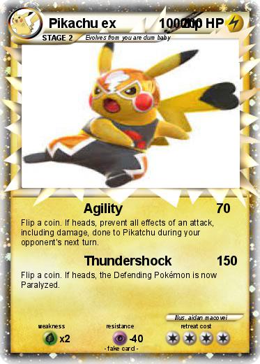 Pokemon Pikachu ex            1000hp