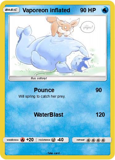 Pokemon Vaporeon inflated