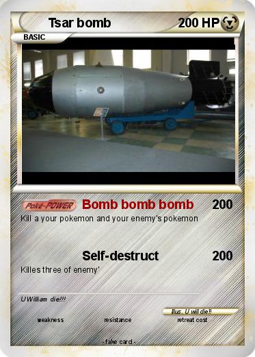 Pokemon Tsar bomb