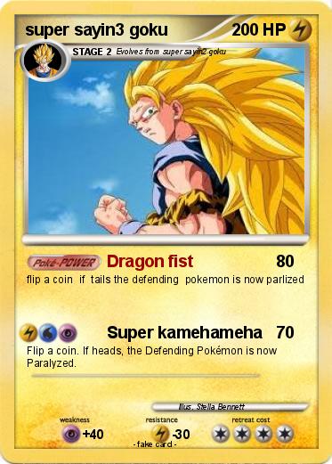 Pokemon super sayin3 goku